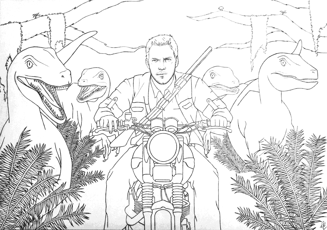 Printable Jurassic World Coloring Page Coloring rocks 