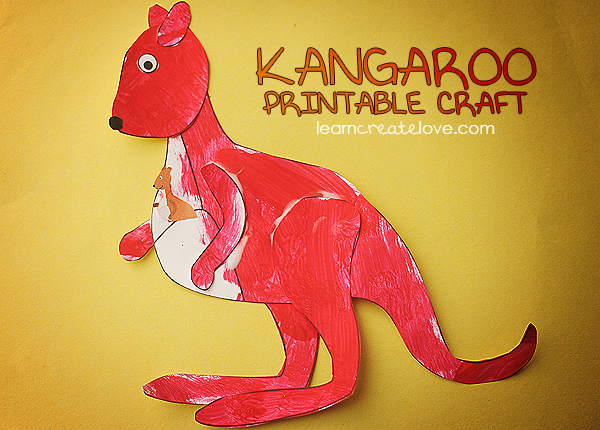 Printable Kangaroo Craft