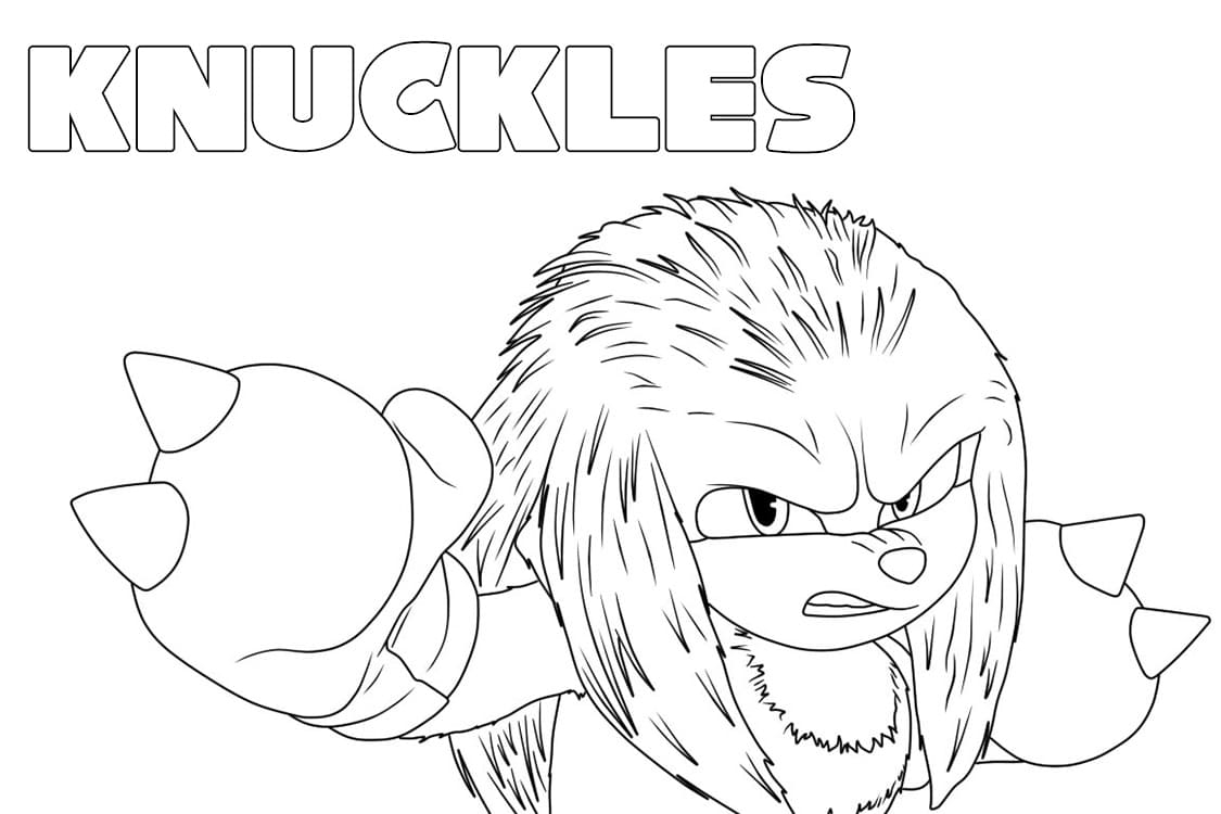 Printable Knuckles Coloring Page Free Printable Coloring Pages For Kids