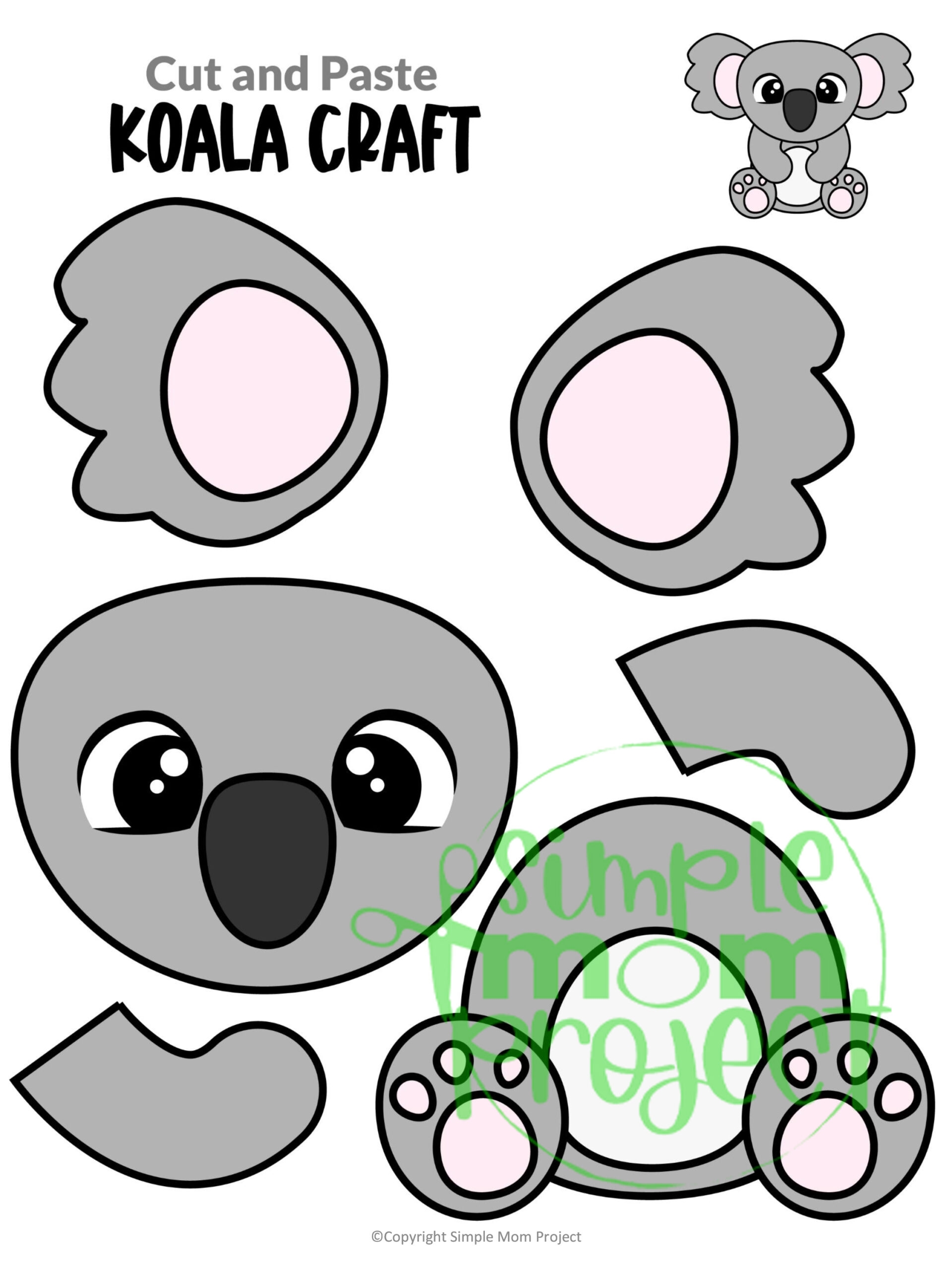 printable koala craft