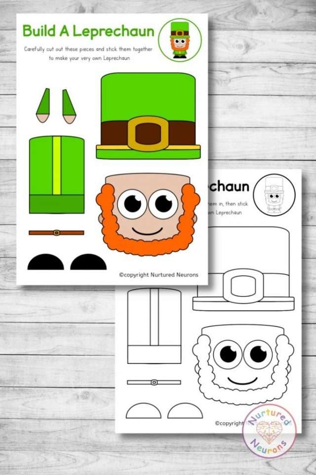 printable leprechaun craft