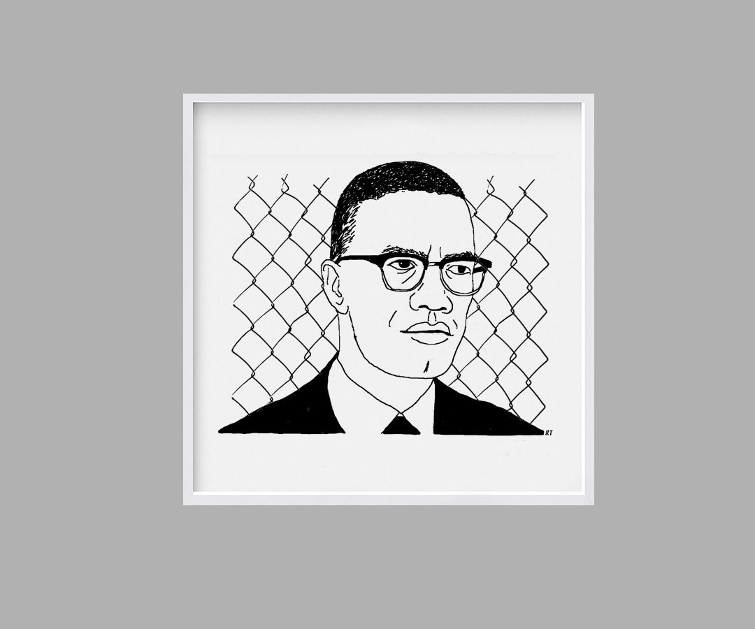 Printable Malcolm X Malcolm X Instant Download Print Etsy