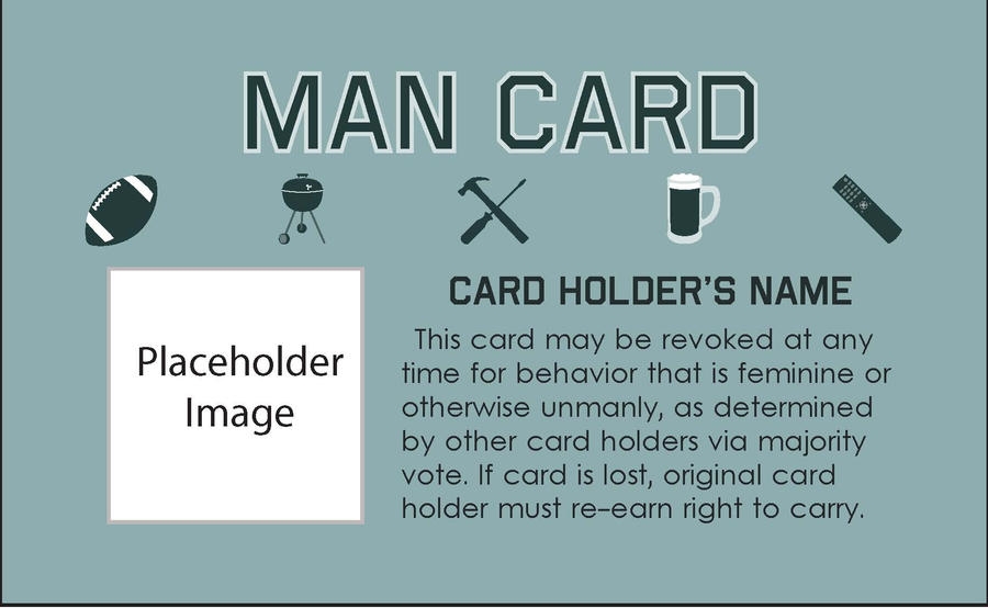 free printable man card