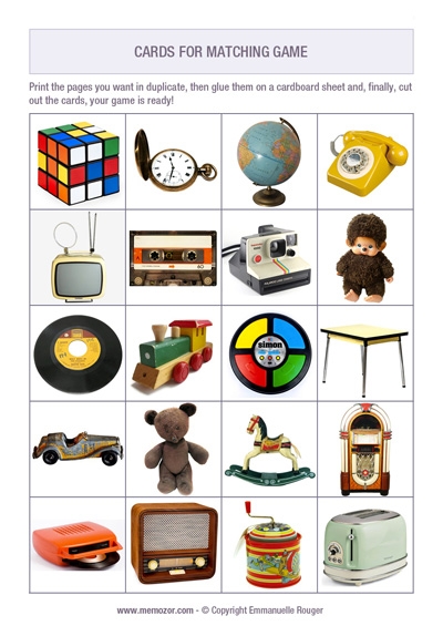 printable matching games for seniors
