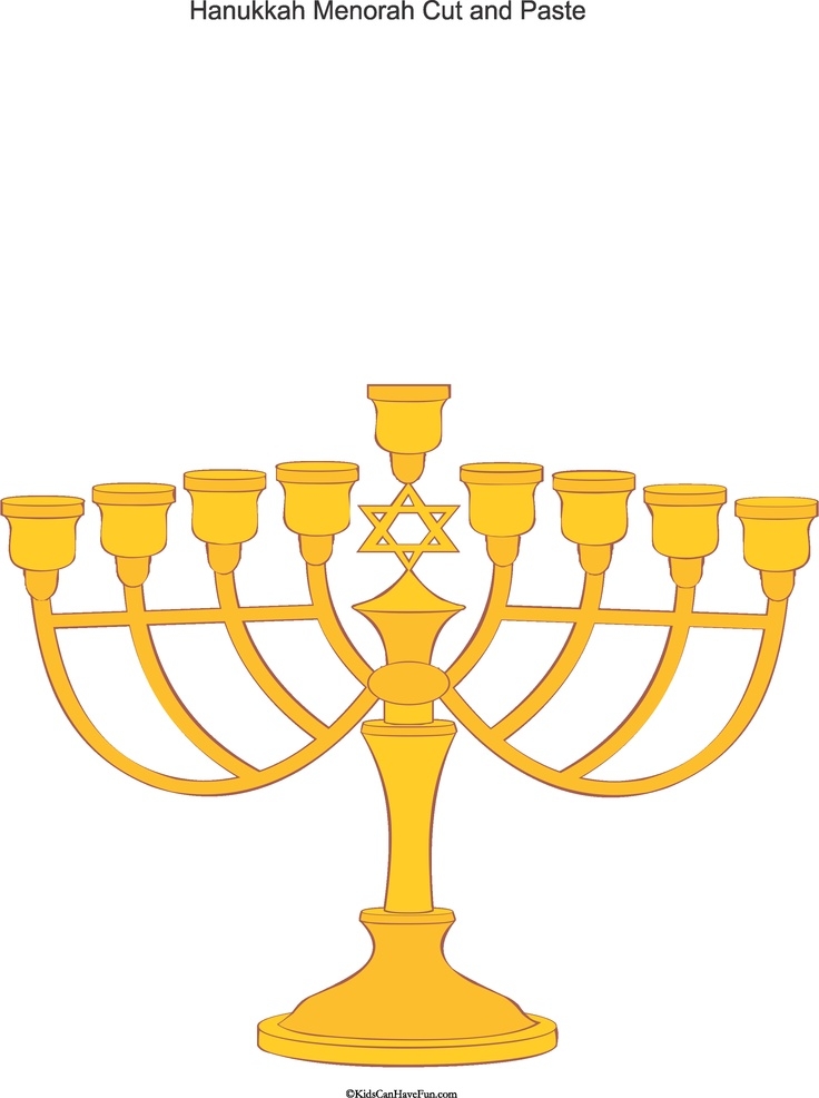 Printable Menorah Craft