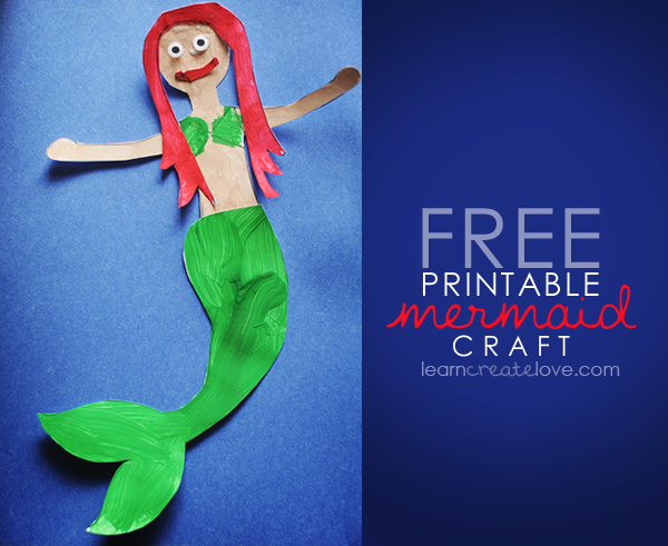 Printable Mermaid Craft