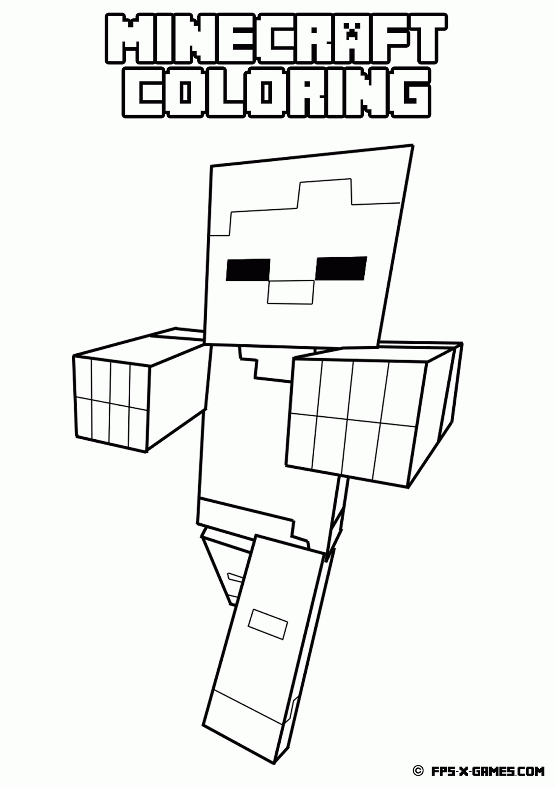Printable Minecraft Coloring Pages Coloring Home