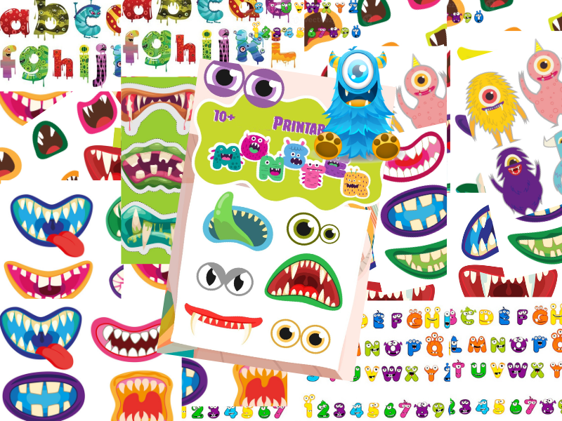 printable monster craft
