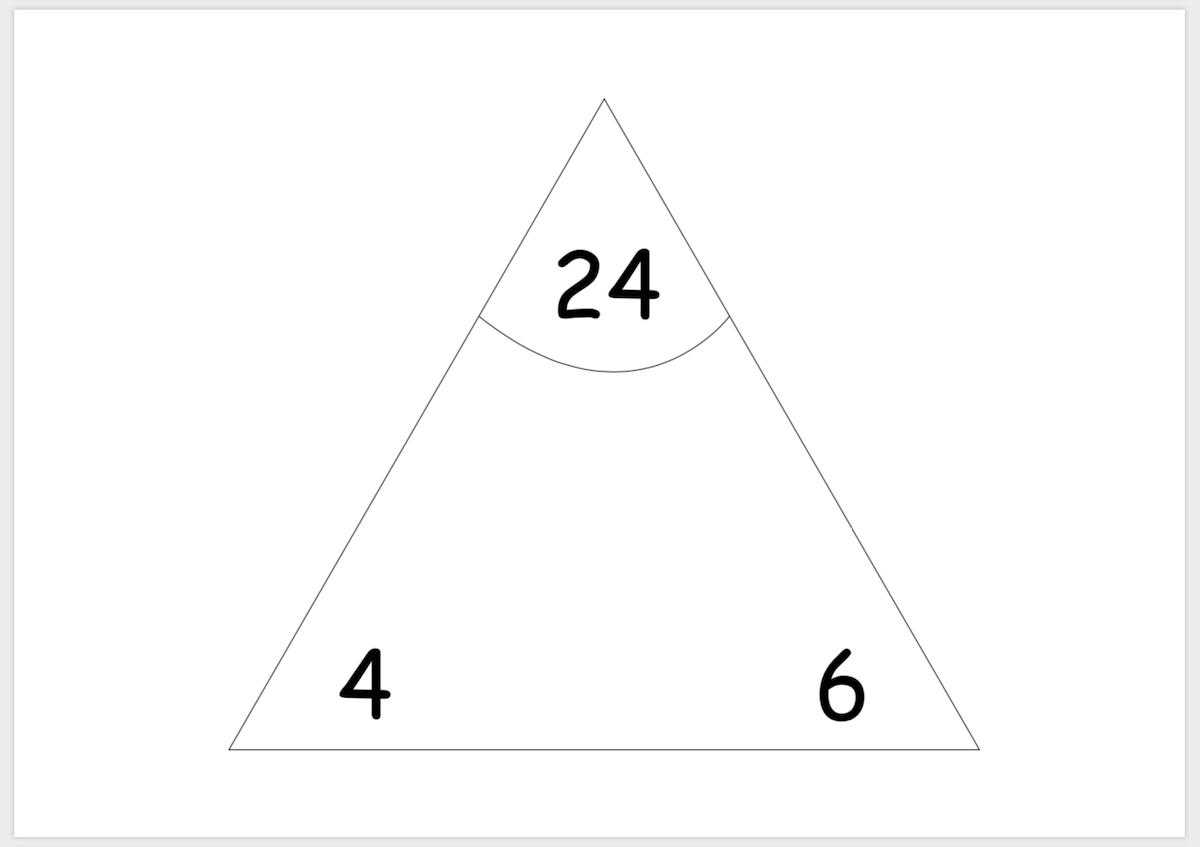 Printable Multiplication Division Triangle Cards Owlissimo