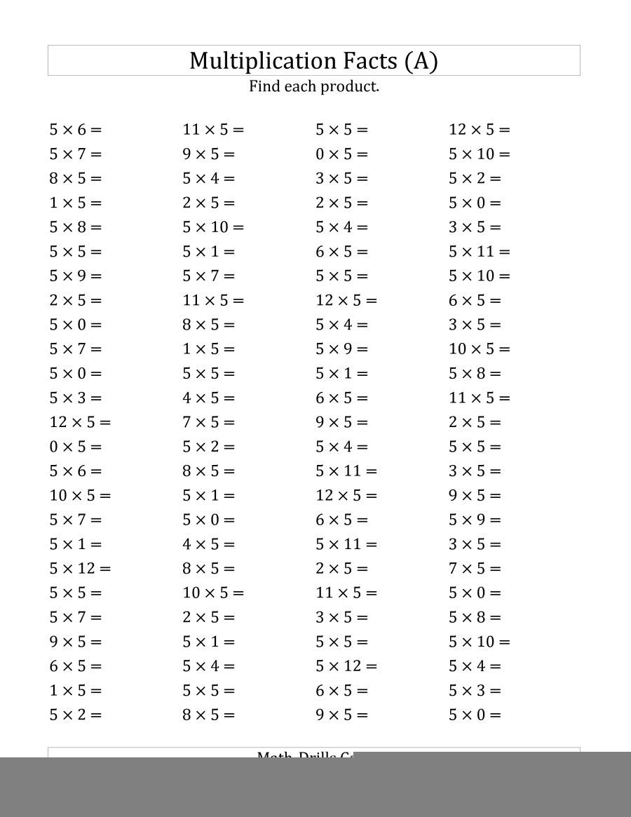 Printable Multiplication Worksheets 0 10 PrintableMultiplication