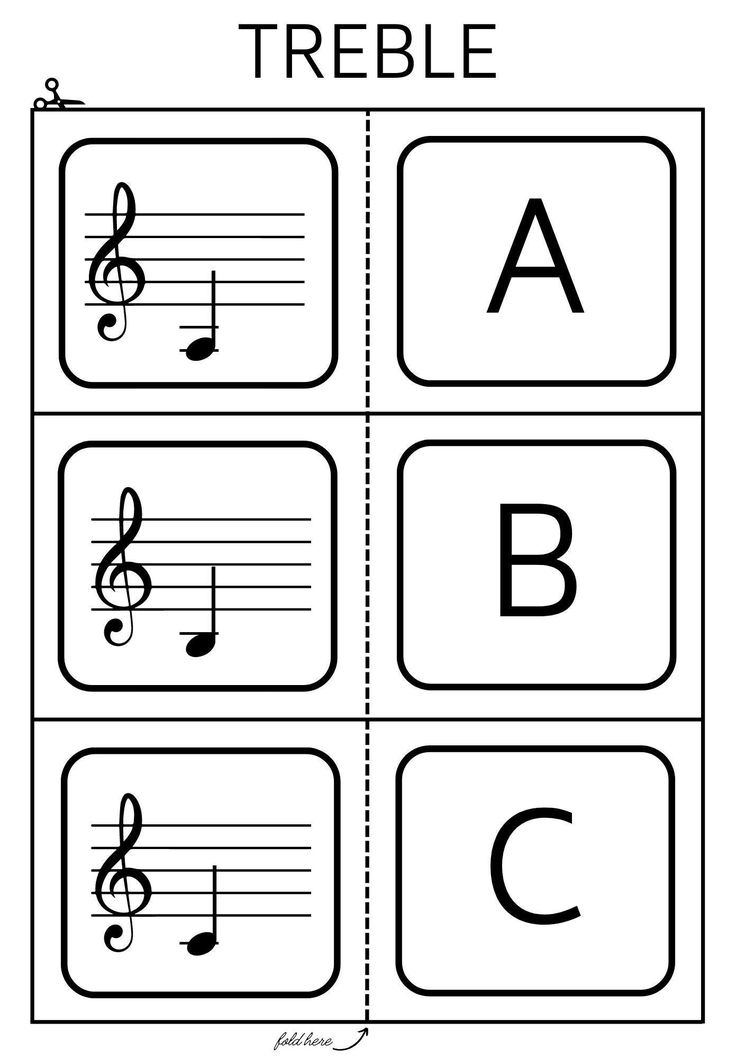 Printable Music Note Flash Cards Bass Clef Printable Flashcards 