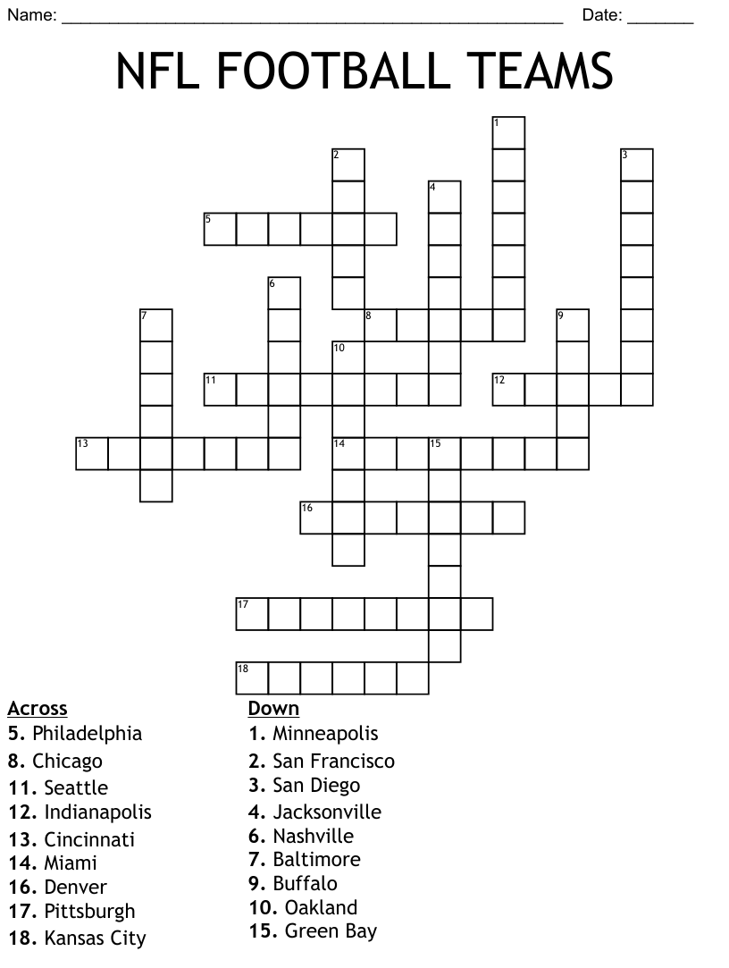 math crossword puzzles printable free