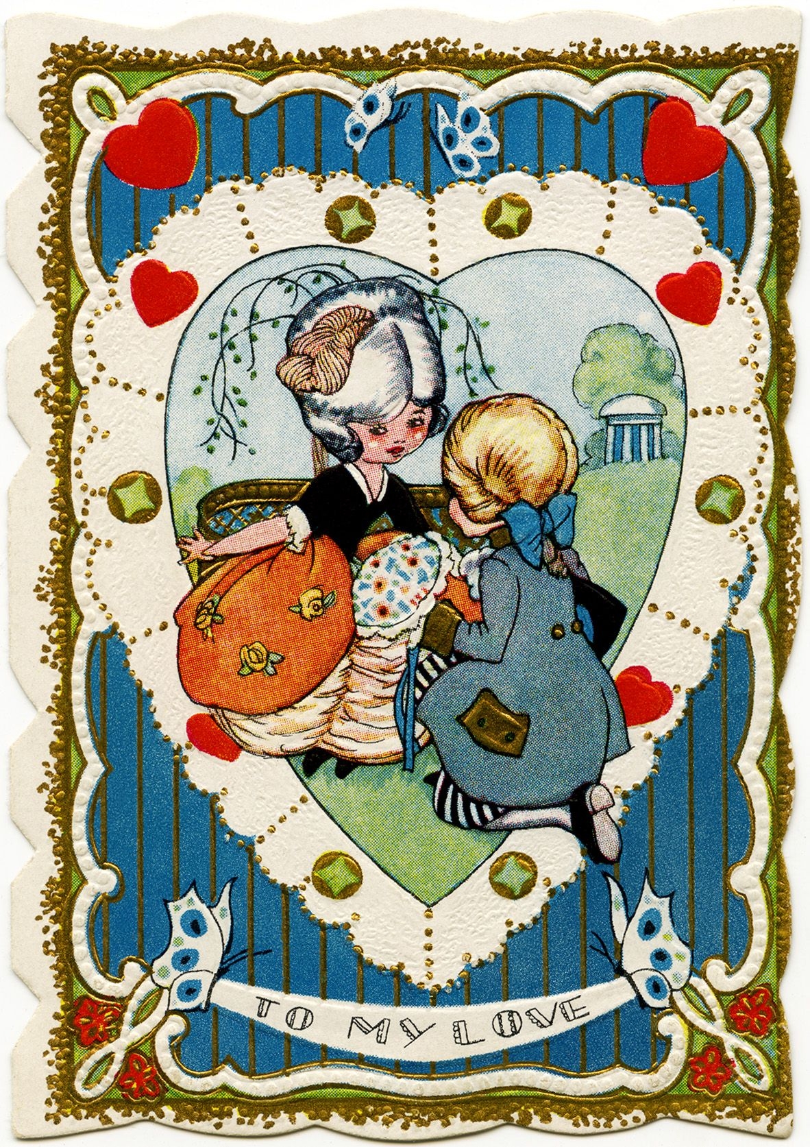 free printable old fashioned valentine cards