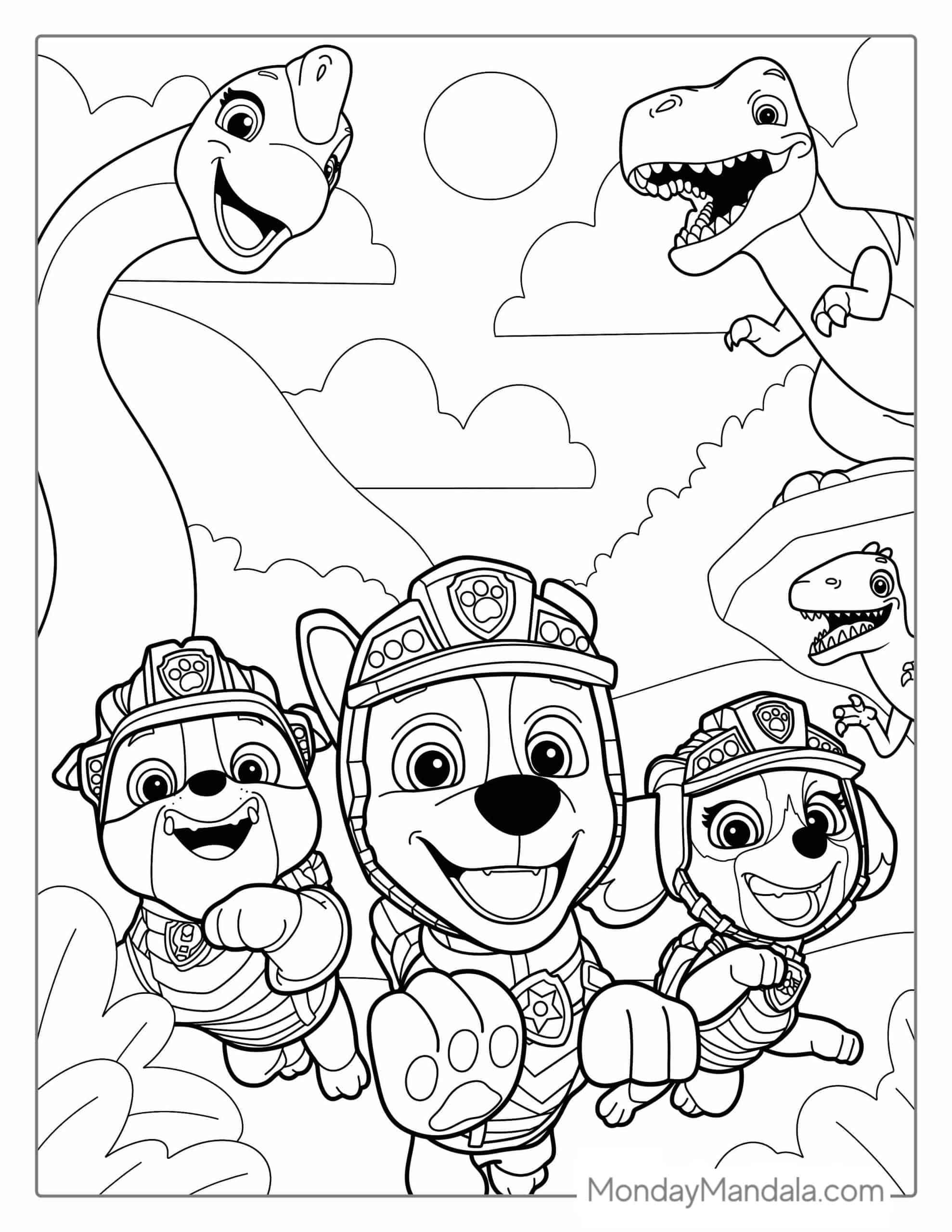 free printable paw patrol coloring pages
