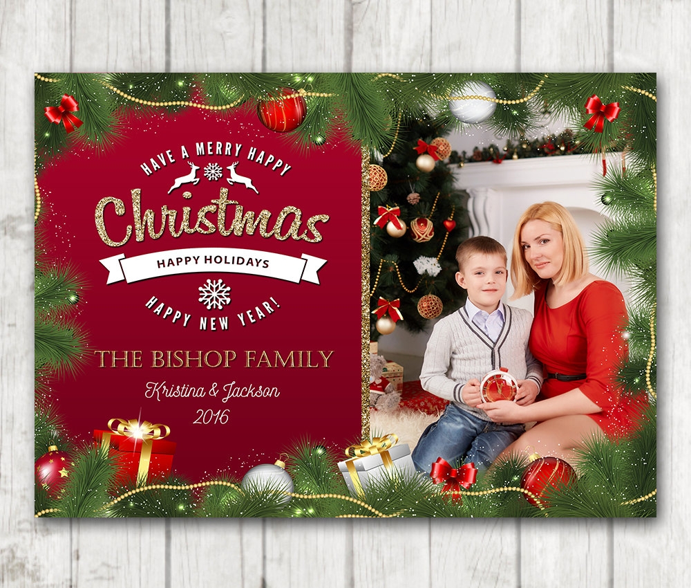 Printable Personalized Christmas Cards
