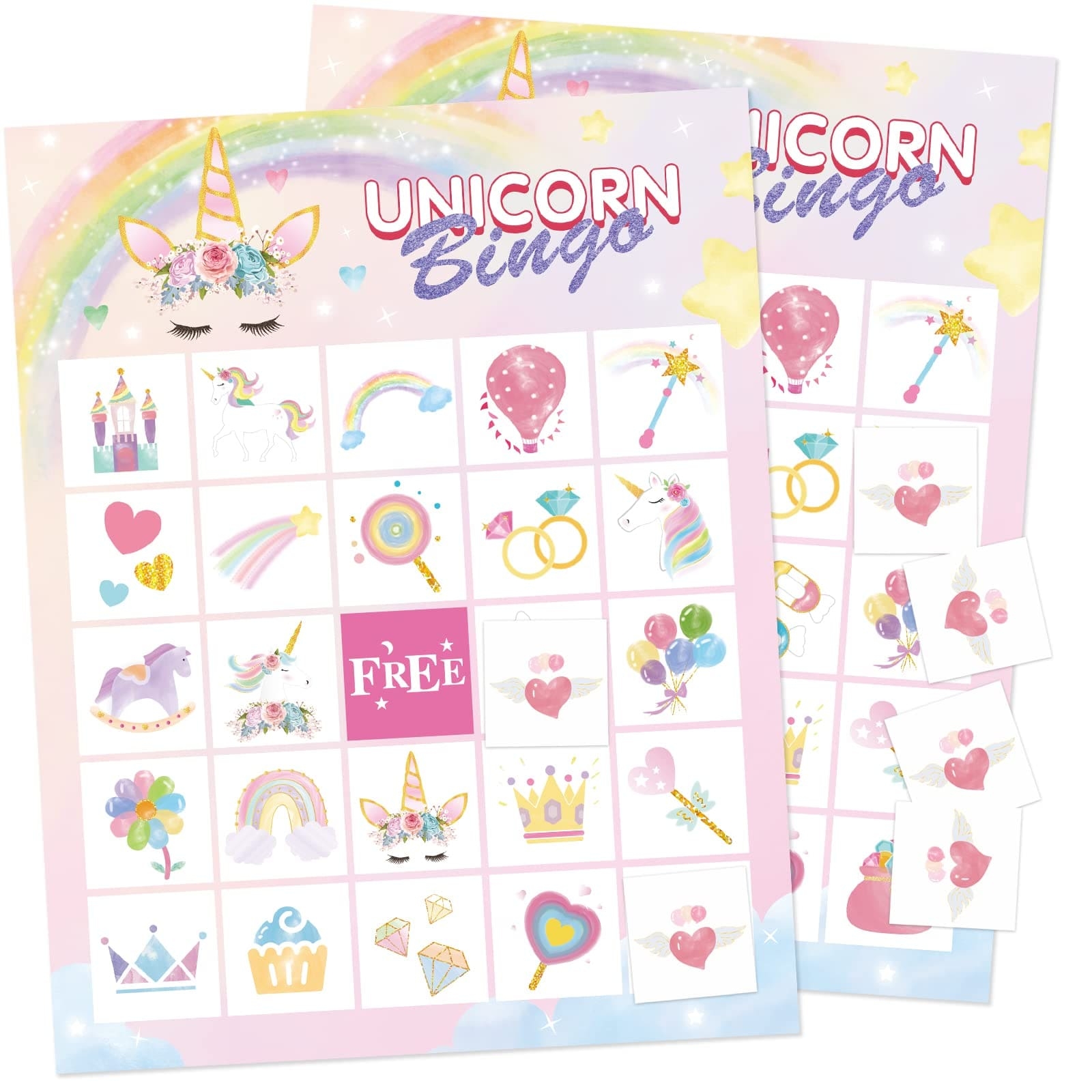 free printable unicorn bingo cards