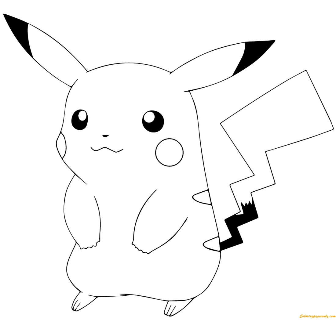 Printable Pikachu Coloring Page