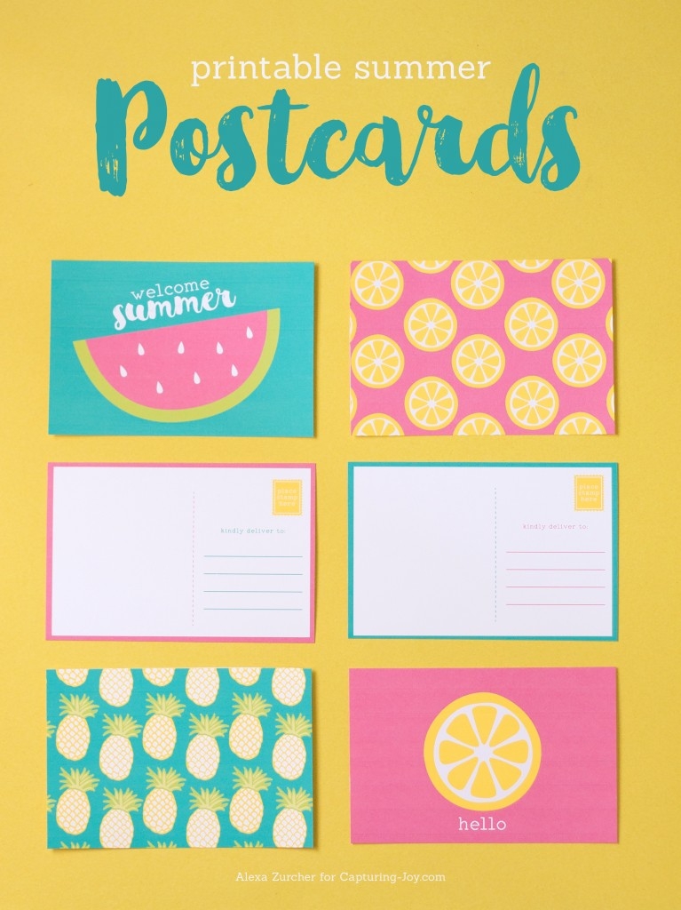 free printable post cards