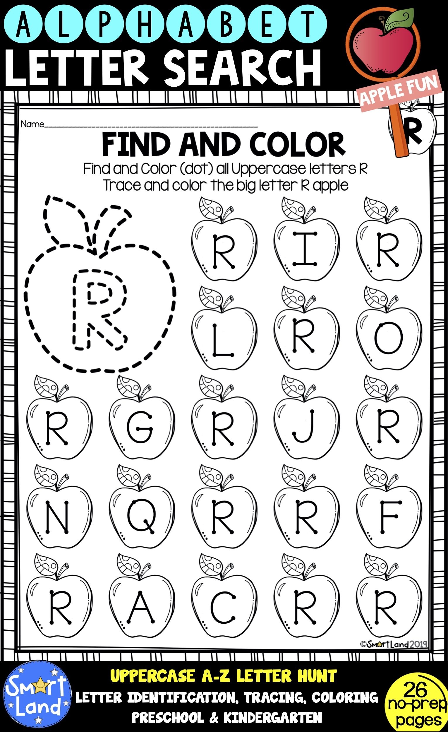 preschool worksheets alphabet