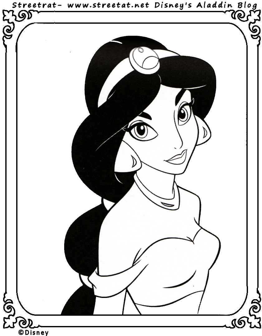 Printable Princess Jasmine Coloring Pages Coloring Home
