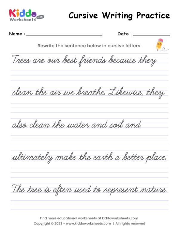 cursive handwriting worksheets pdf