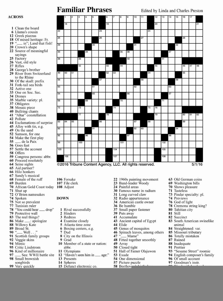 Printable Puzzles For Adults Printable Crossword Puzzles Printable