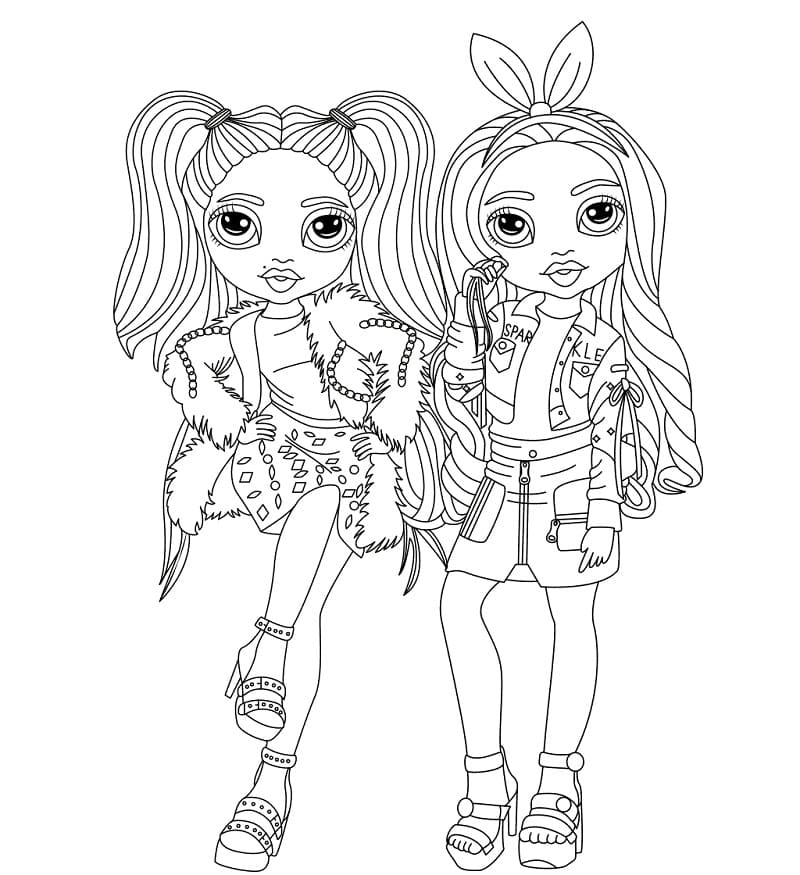 Printable Rainbow High Coloring Page Free Printable Coloring Pages 