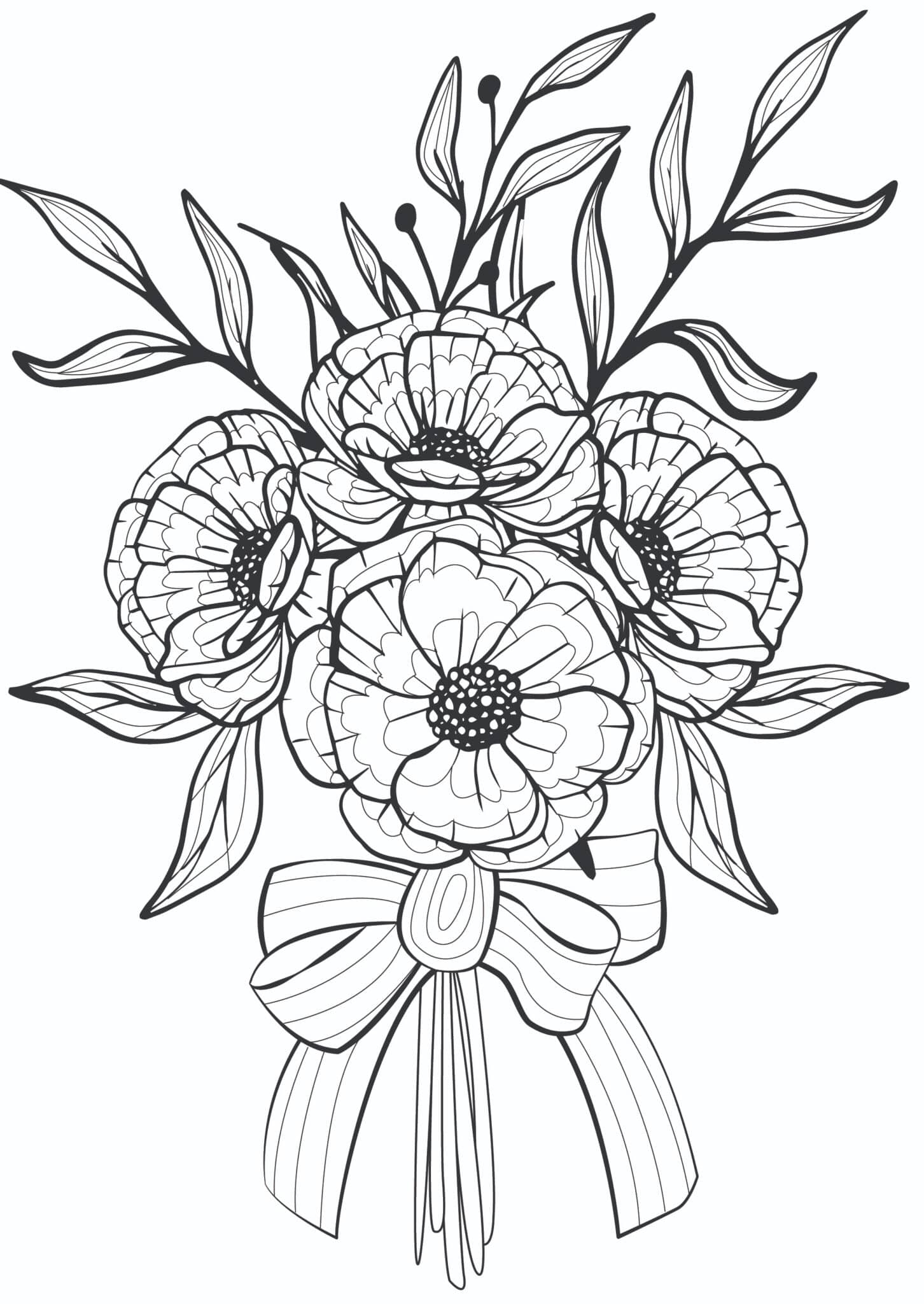 Flower Printable Coloring Pages