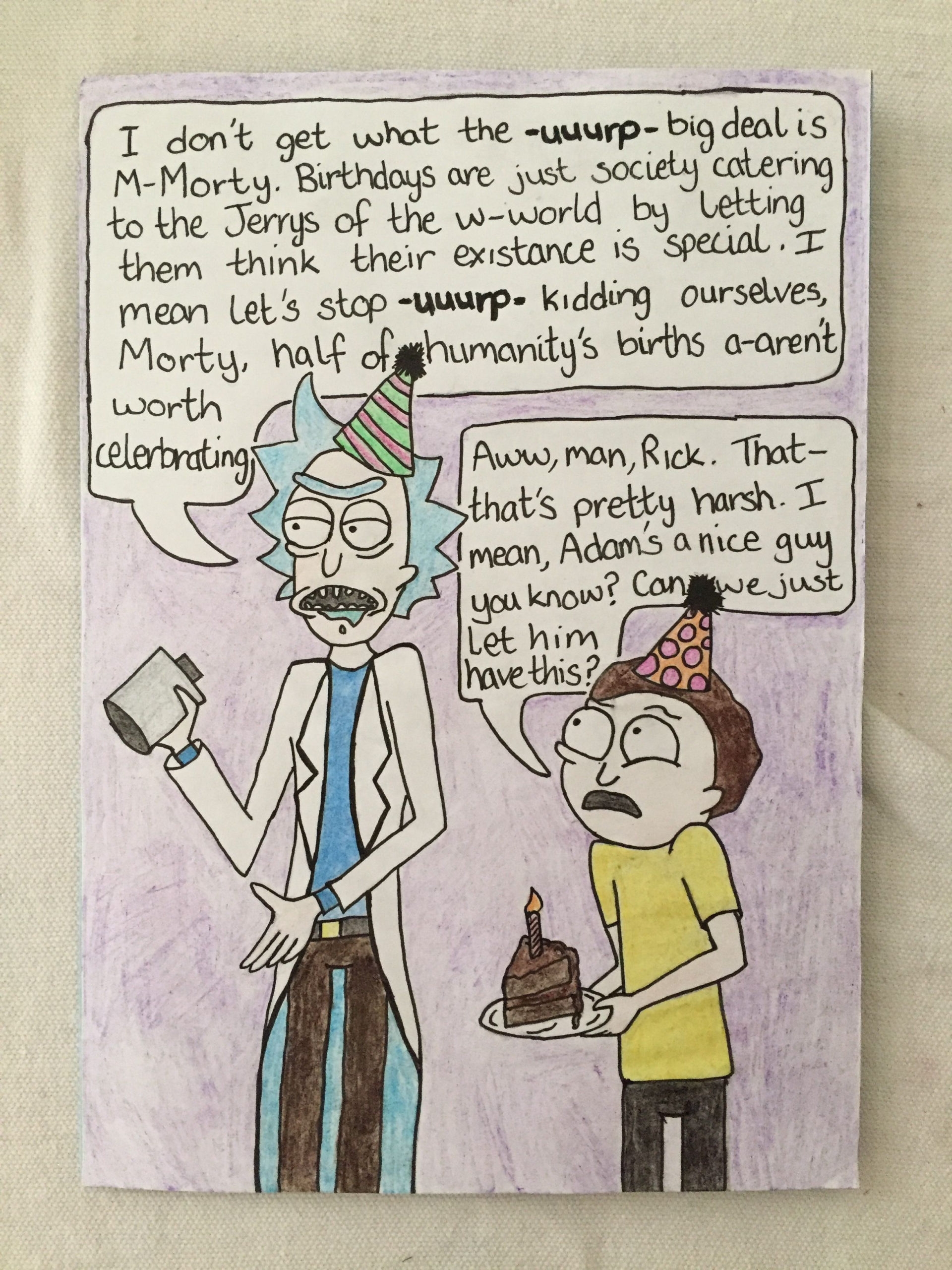 Printable Rick And Morty Birthday Card FreePrintableTM 