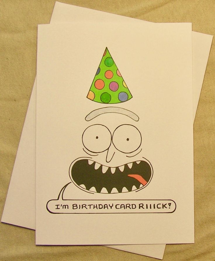 Printable Rick And Morty Birthday Card Printable Word Searches