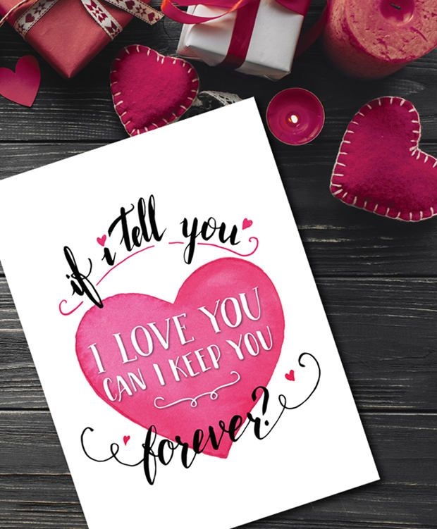 free printable romantic valentine cards