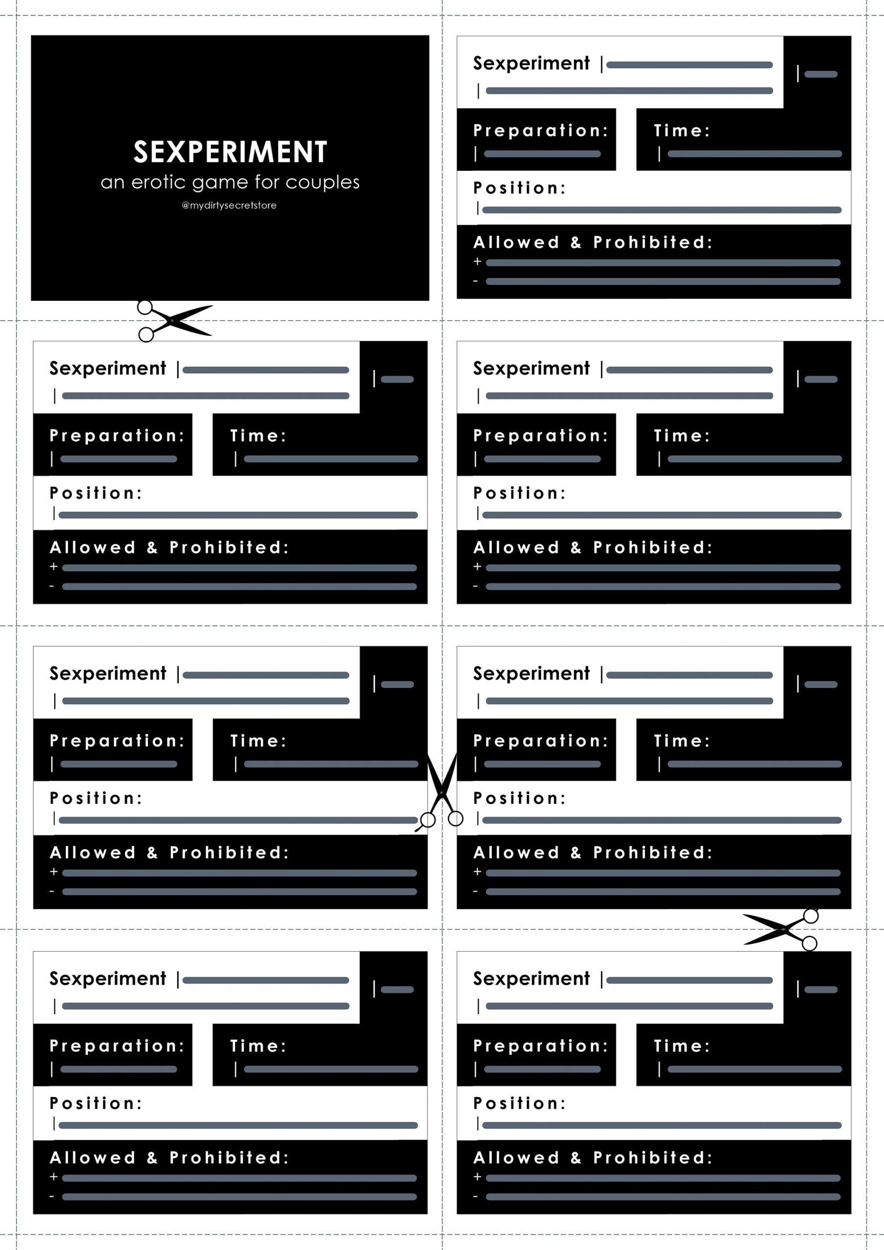 free printable sex game cards
