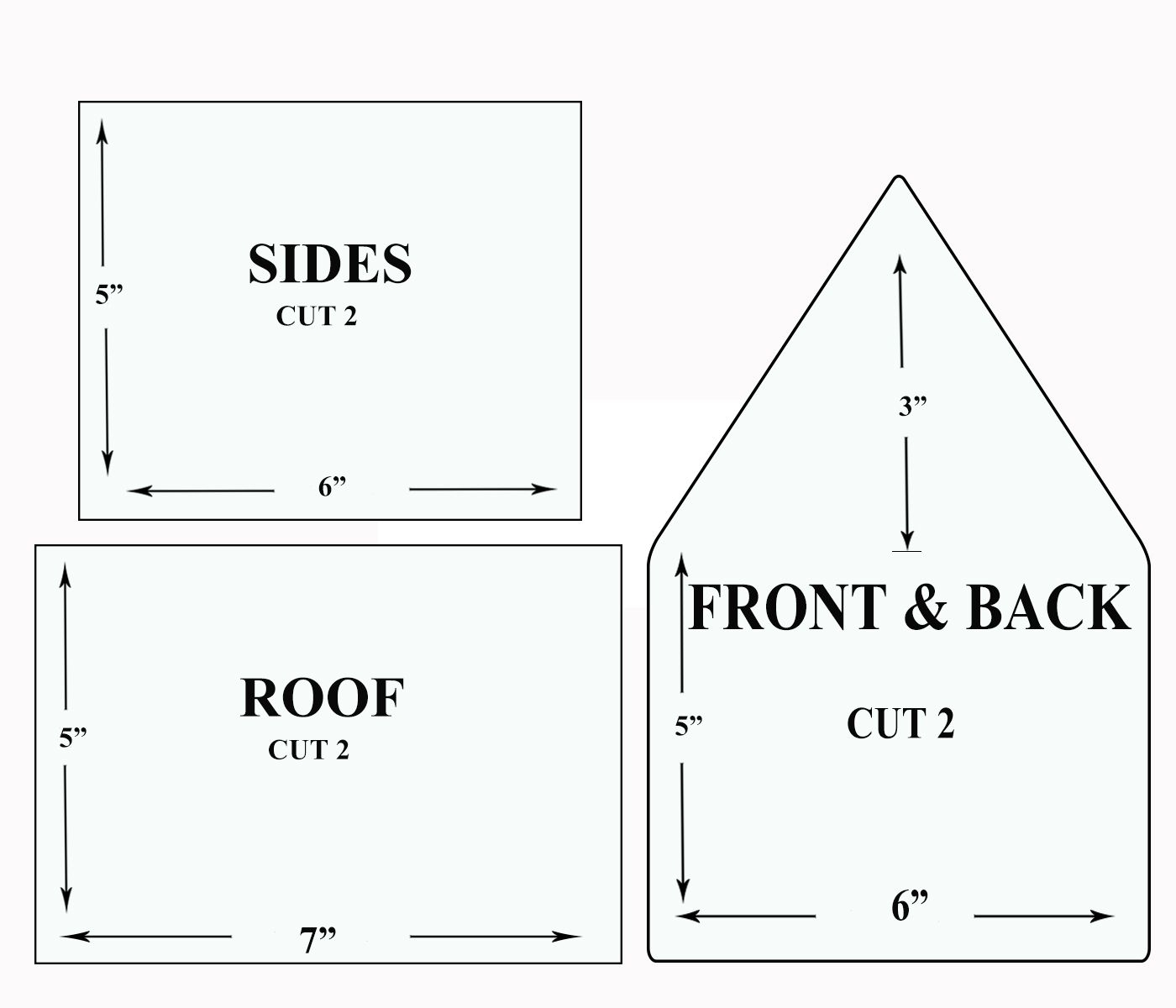 Printable Small Gingerbread House Template Printable Templates