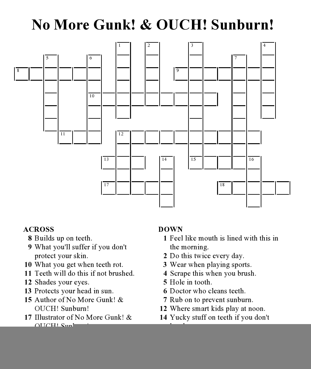 Printable Summer Crossword Puzzles Printable Crossword Puzzles