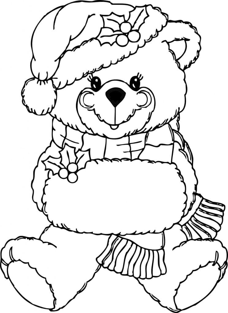 Printable Teddy Bear Coloring Page Free Printable Coloring Pages For Kids