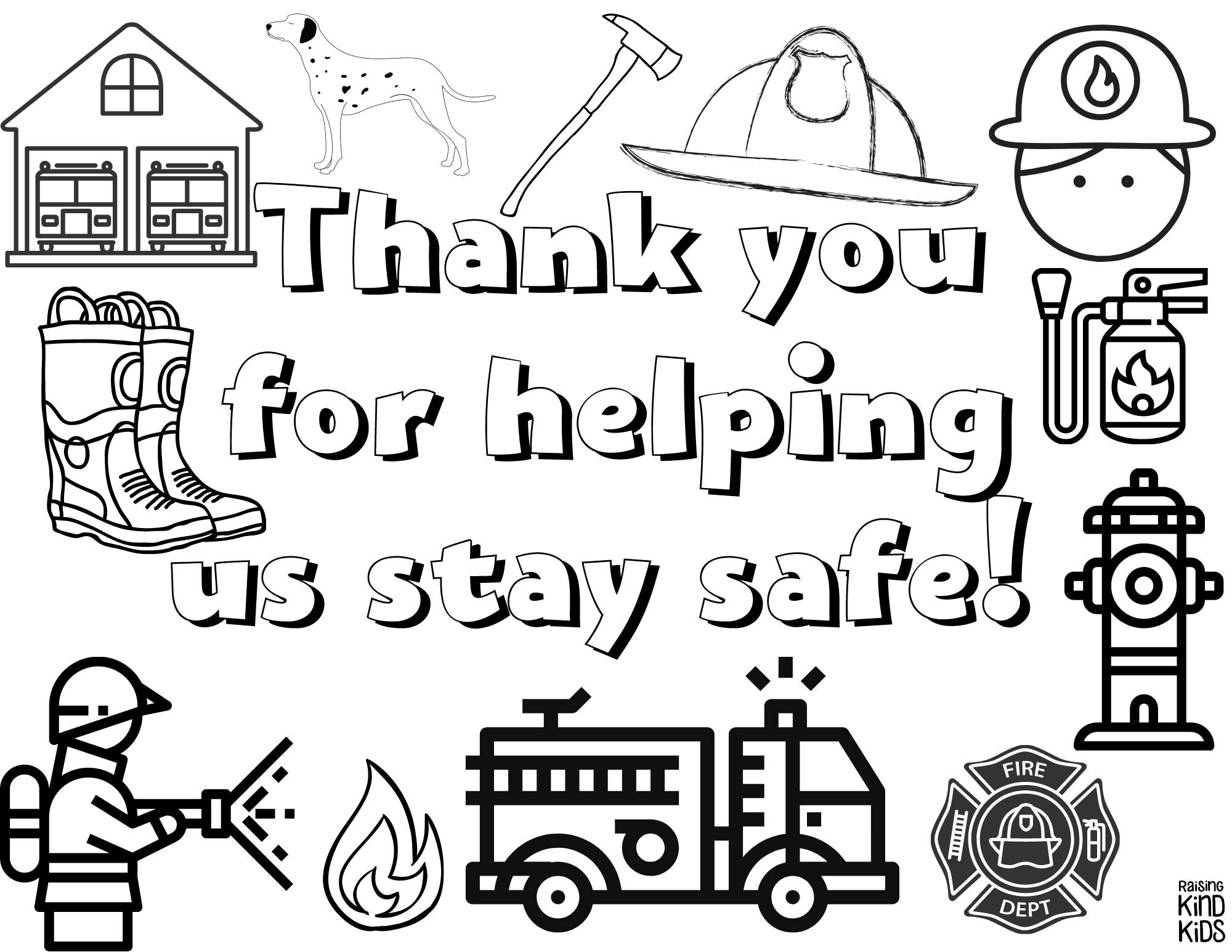 free printable thank you cards for firefighters