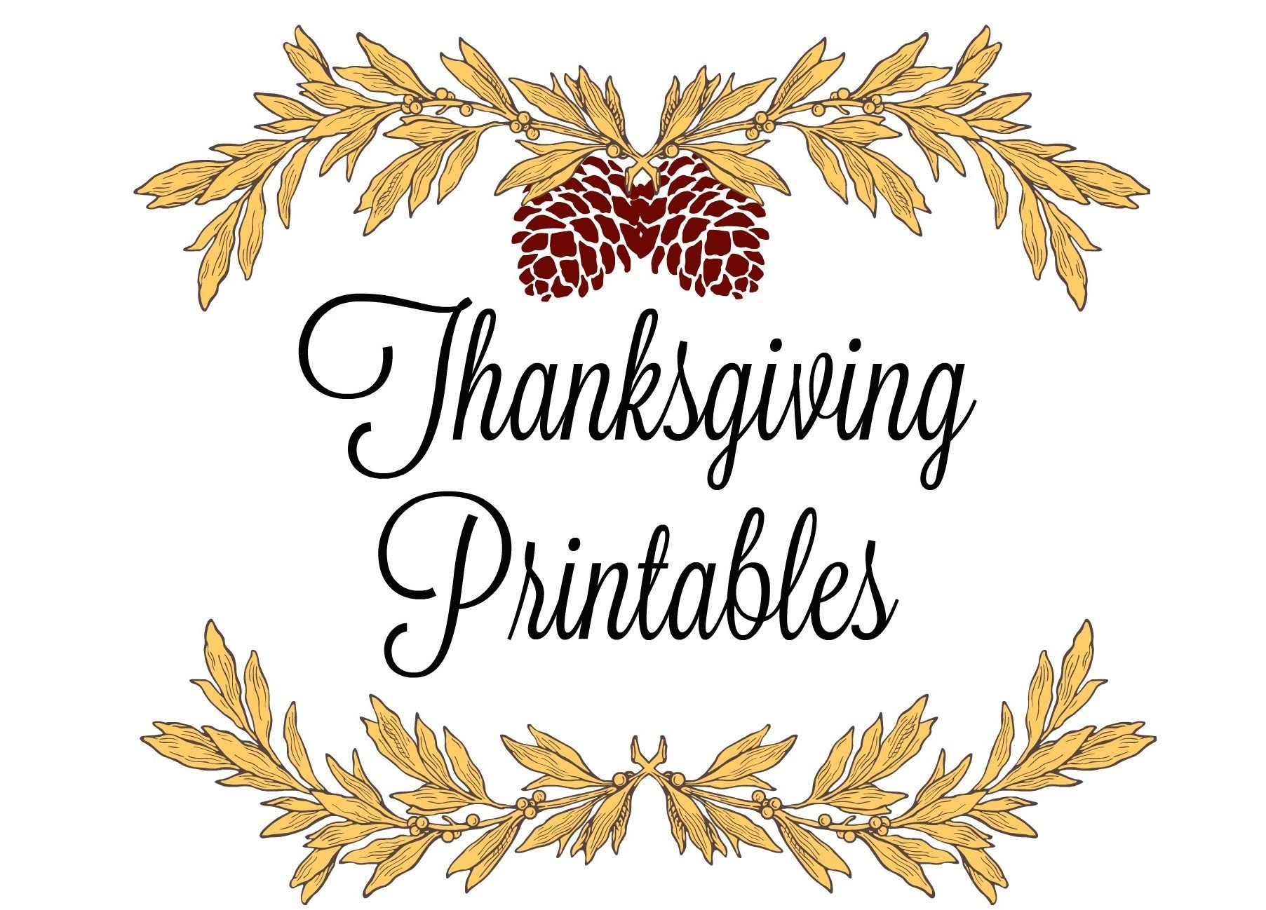 free printable thanksgiving table place cards