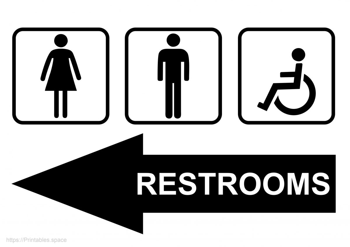 Printable Toilet Signs