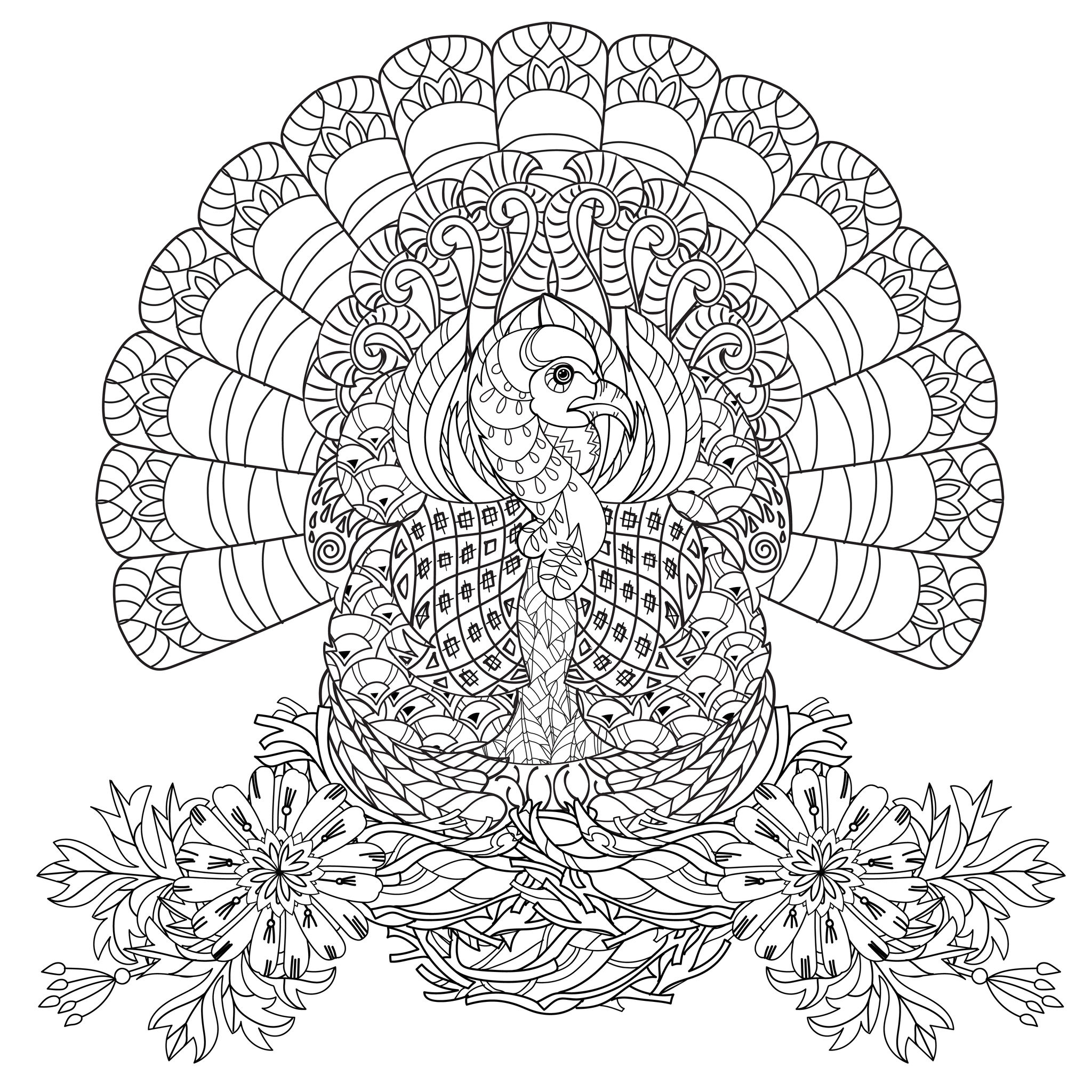 Coloring Pages Turkey Printable