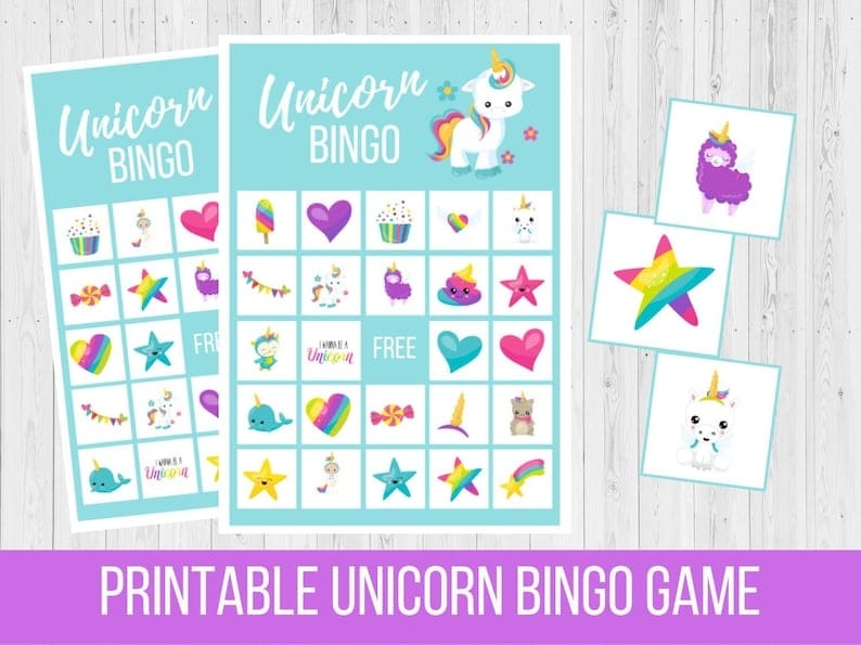 Printable Unicorn Bingo Image Free Free Download And Print For You 