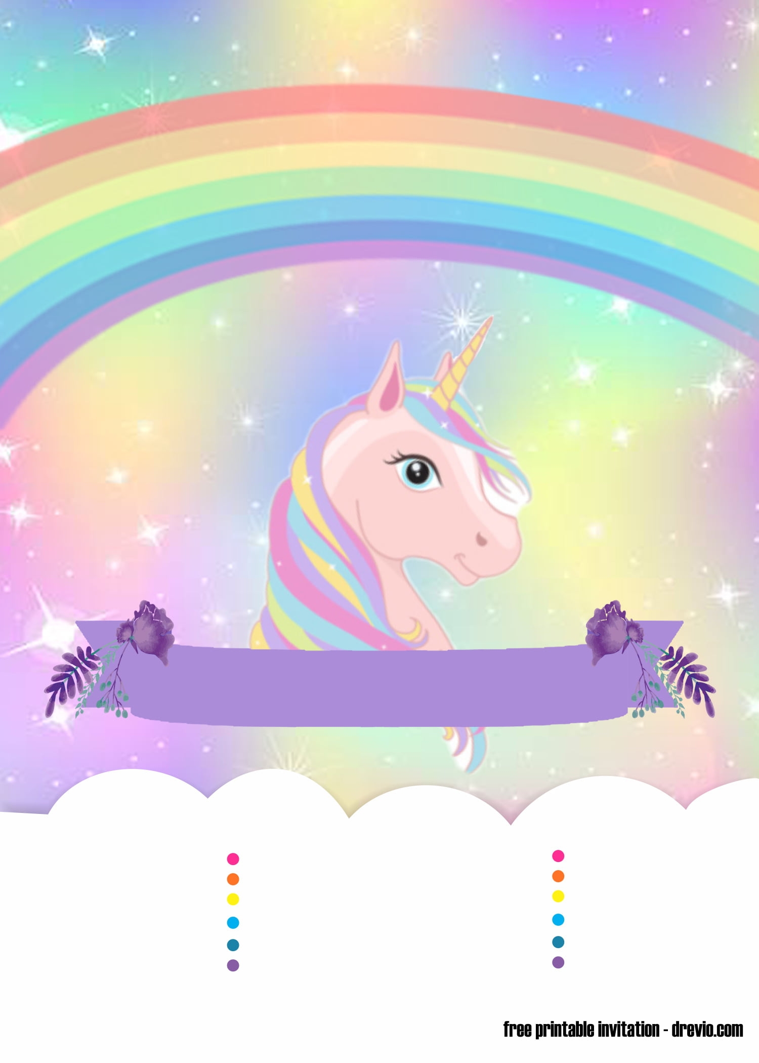 printable picture unicorn