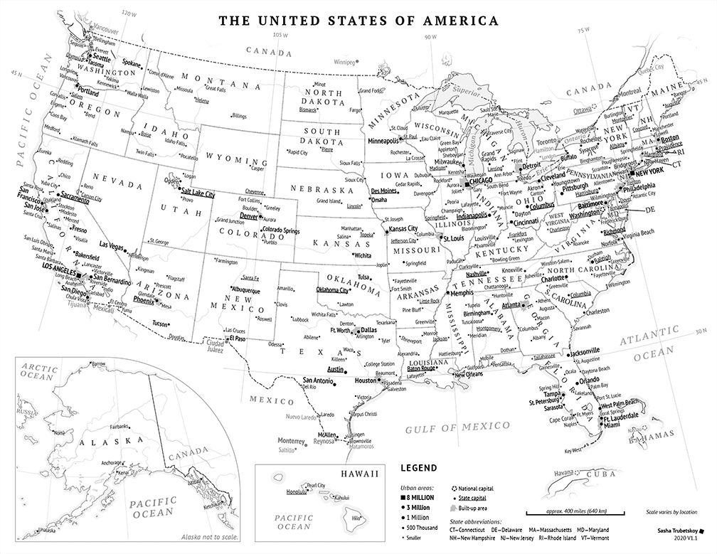 Printable United States Of America Map Free Download And Print For You 