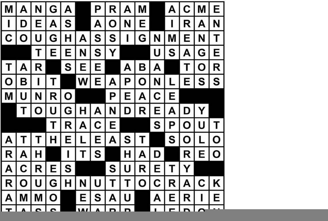 universal crossword puzzle for today answers free printable