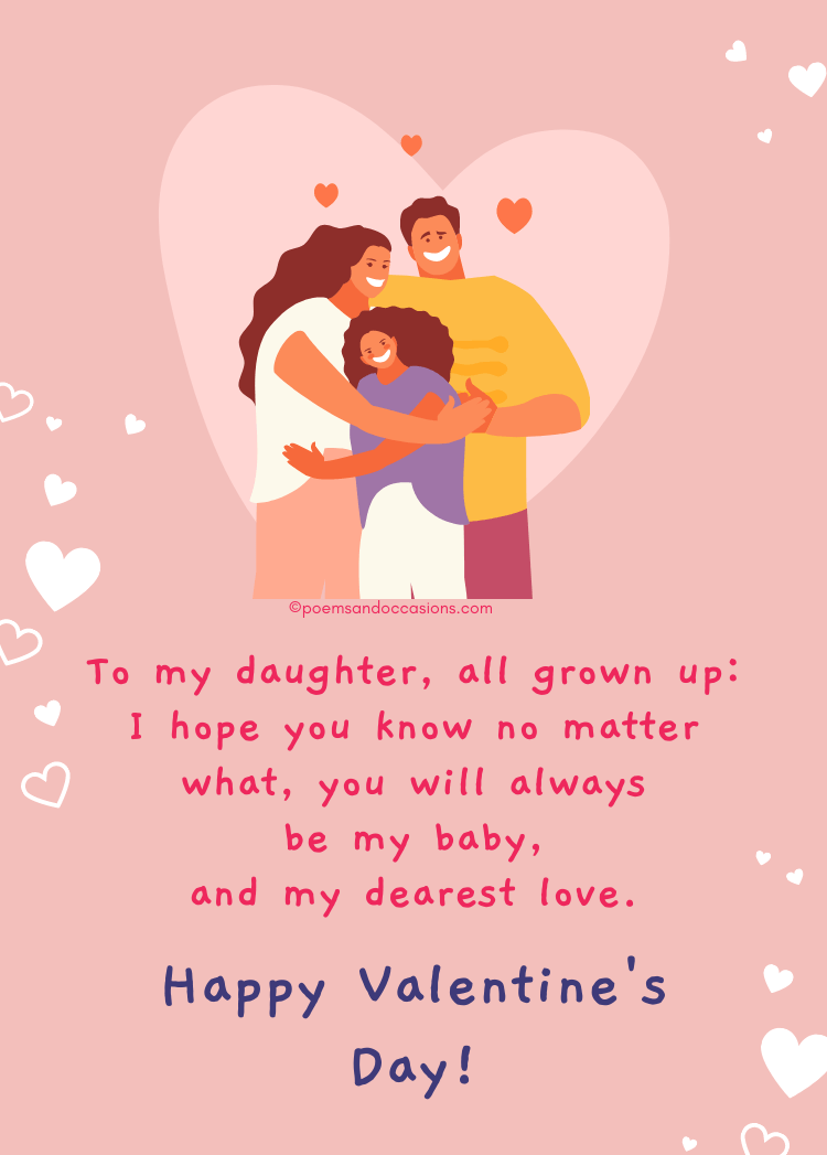 Printable Valentine Card For Daughter
