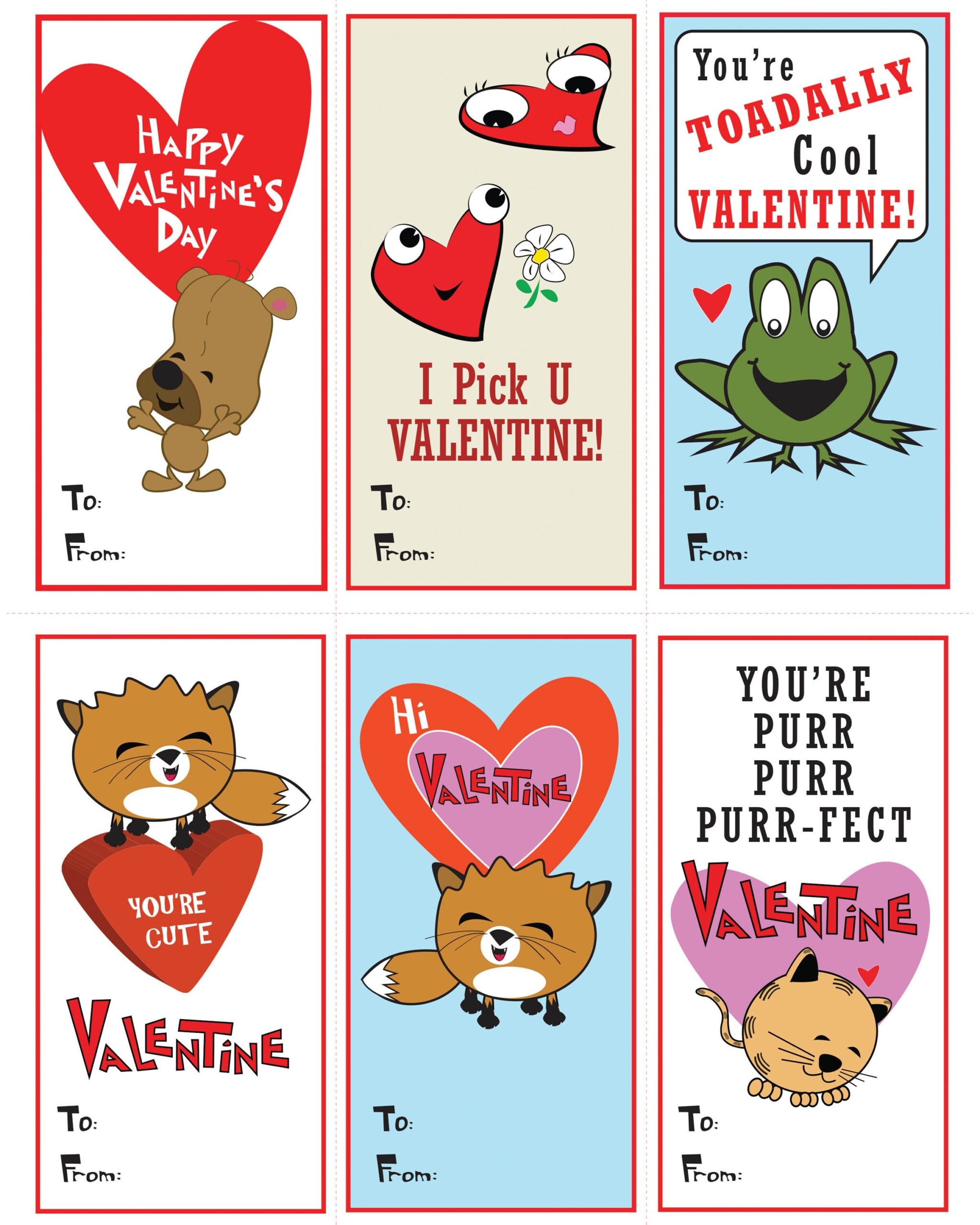 Printable Valentine Cards For Kids Printable Valentine Cards Kids 