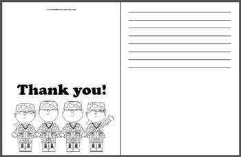 Printable Veterans Day quot Thank You quot Cards By MyAceStraw TpT