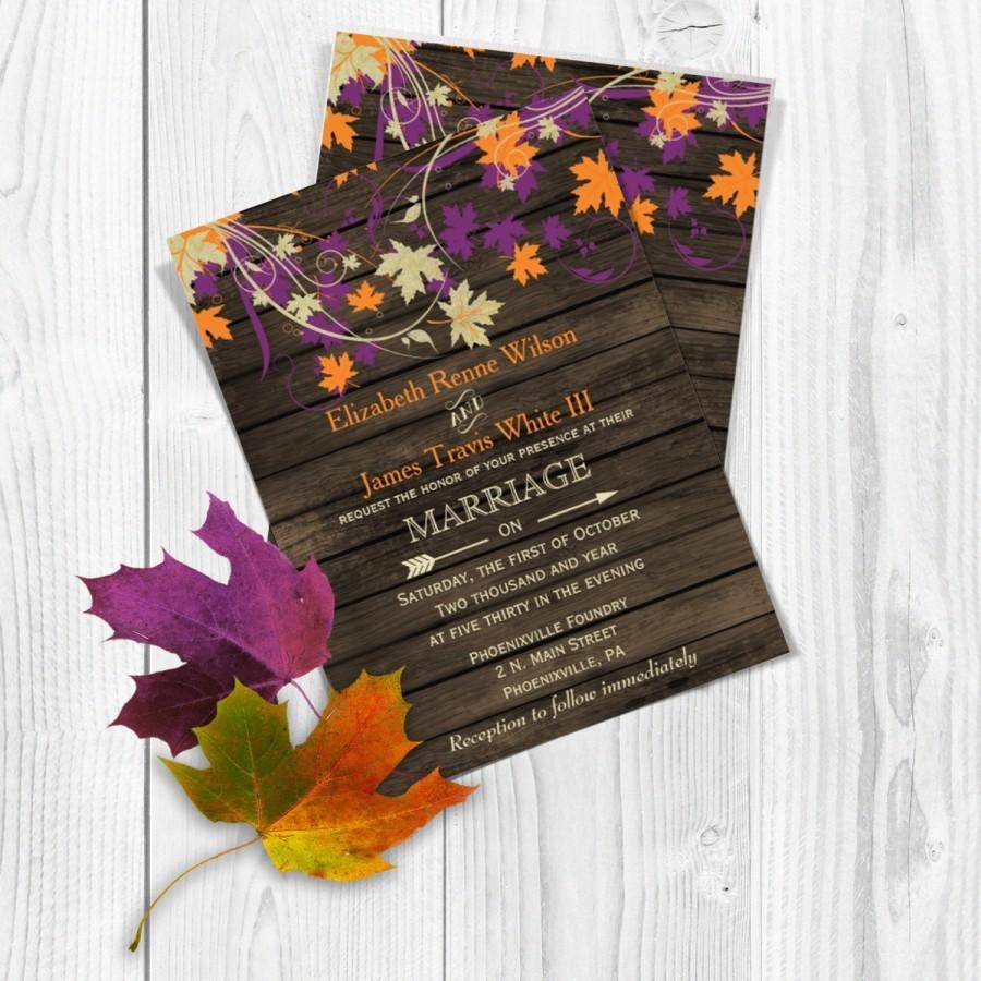 fall invitation template