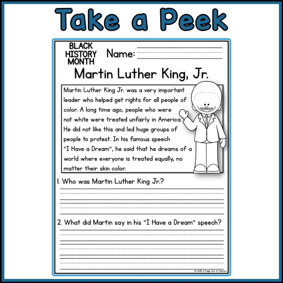 Printable Worksheets On African Americans EnchantedLearning