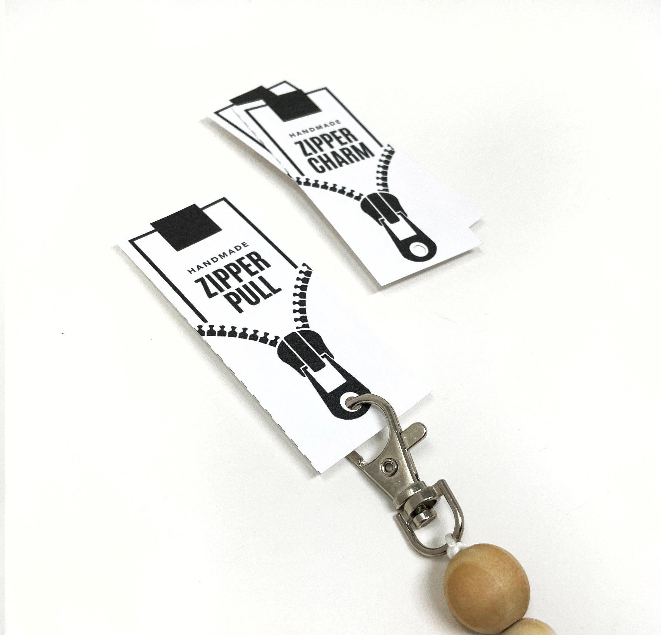 PRINTABLE Zipper Pull Tags DIGITAL PDF Hang Tag Template For 