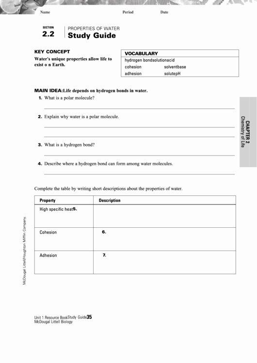 Properties Of Water Worksheet Awesome Properties Water Worksheet 